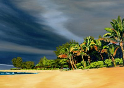 Dark Sky Over Y Camp  -  Oil  -  24 x 46