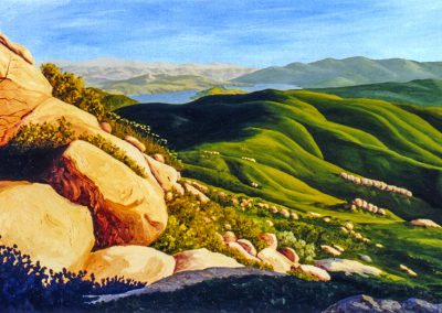 Lake Casitas -  Oil  -  24 x 48