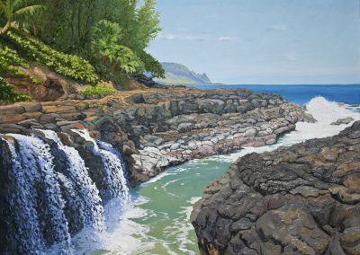 Near Queen's Bath  -  Oil  -  16 x 24